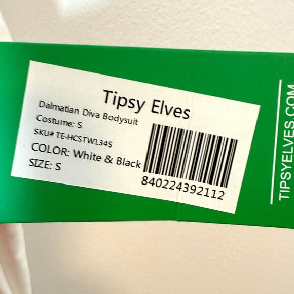 Tipsy Elves Cruella De Ville Dalmatian Diva Halloween Costume Size Small New - Picture 12 of 12